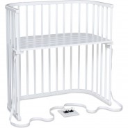 Preisvergleich für Kinderbetten: Babybay Beistellbett Boxspring weiß lackiert