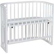 Preisvergleich für Kinderbetten: Babybay Beistellbett Comfort weiß lackiert