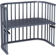Preisvergleich für Kinderbetten: Babybay Beistellbett Maxi schiefergrau lackiert