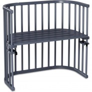 Preisvergleich für Kinderbetten: Babybay Beistellbett Original schiefergrau lackiert