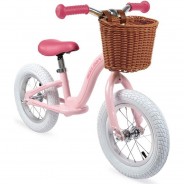 Preisvergleich für Kinderfahrzeuge: Bikloon Vintage Laufrad Metall Rosa mit Korb rosa