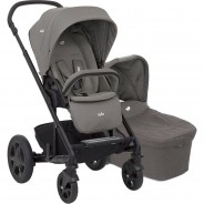 Preisvergleich für Kinderwagen: Joie Chrome DLX Kinderwagen Set Kollektion 2021/22 Foggy Gray