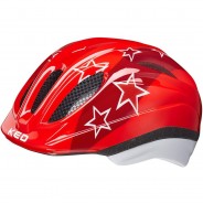 Preisvergleich für Fahrradsitze: KED Fahrradhelm Meggy II Trend red stars S/M