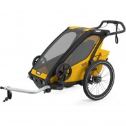 Preisvergleich für Fahrradanhänger: Thule Chariot Sport, Multisport-Fahrradanhänger Einsitzer, Spectra Yellow gelb
