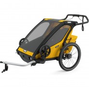 Preisvergleich für Fahrradanhänger: Thule Chariot Sport, Multisport-Fahrradanhänger Zweisitzer, Spectra gelb