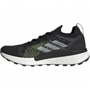 Preisvergleich für Schuhe: adidas Trailrunning Schuhe Two Ultra Primeblue BOOST™,Continental™,Primeknit Herren, core black-ftwr white-solar yellow, 45 1/3