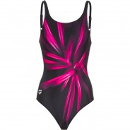 Preisvergleich für Bademode: arena Schwimmanzug Blossom Damen, black-freak rose multi, 44