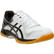 Preisvergleich für Schuhe: asics® Hallenschuhe GEL-ROCKET 9 GEL® Damen, white-black, 40 1/2