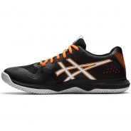 Preisvergleich für Schuhe: asics® Hallenschuhe GEL-TACTIC GEL®,OrthoLite® Herren, black-shocking orange, 48