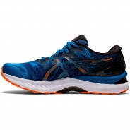 Preisvergleich für Schuhe: asics® Laufschuhe GEL-NIMBUS 23 AHAR™,FlyteFoam™,GEL® Herren, reborn blue-black, 44