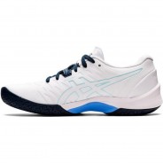 Preisvergleich für Schuhe: asics® Hallenschuhe BLAST FF FlyteFoam™ Damen, white-french blue, 39 1/2