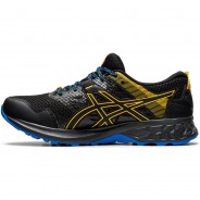 Preisvergleich für Schuhe: asics® Trailrunning Schuhe Gel-Sonoma 5 GEL® Herren, black-directoire-blue, 45