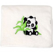 Preisvergleich für Babybetten-Zubehör: Decke Happy Panda Einschlagdecken Jungen grün/beige Gr. one size  Kinder