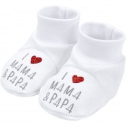 Preisvergleich für Schuhe: Schuhe I love Mama & Papa Halbschuhe  weiß Gr. 19/20 Jungen Kinder