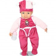 Preisvergleich für Puppen & Zubehör: Bayer Design Funktionspuppe "Hello Baby", 46 cm, pink/rosa