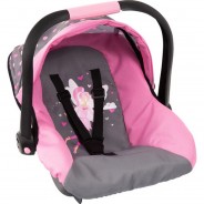 Preisvergleich für Puppen & Zubehör: Bayer Design Deluxe Edition Puppenautositz "EasyGo", mit Dach, rosa/grau