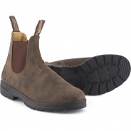 Preisvergleich für Schuhe: Blundstone Chelsea Boots Modell 585, Rustic Brown, 6UK
