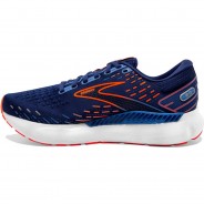 Preisvergleich für Schuhe: Brooks Laufschuhe Glycerin GTS 20 GuideRails™ Herren, blue depths-palace blue-orange, 48 1/2