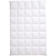 Preisvergleich für Bettwäsche: Centa-Star Ganzjahresdecke, Karosteppung, 155x220 cm, uni, weiß
