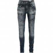 Preisvergleich für Hosen: CIPO & BAXX Jeans im modischen Bikerstil in Straight Fit, Darkblue, W29/L32