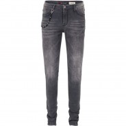 Preisvergleich für Hosen: CIPO & BAXX Jeans im Slim-Fit Schnitt, Anthracite, W31/L34