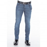 Preisvergleich für Hosen: CIPO & BAXX Jeans im Slim-Fit Schnitt, Indigo, W28/L32