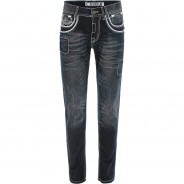 Preisvergleich für Hosen: CIPO & BAXX Jeans mit besonderen Ziernähten, Darkblue, W36
