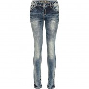 Preisvergleich für Hosen: CIPO & BAXX Jeans mit bestickten Knopfverschluss-Taschen in Skinny-Fit, Blue, W30/L34