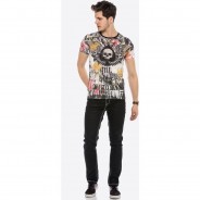 Preisvergleich für Hosen: CIPO & BAXX Jeans mit cooler Stickerei, Schwarz, W32/L34