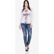 Preisvergleich für Hosen: CIPO & BAXX Jeanshose mit Dreifachbund, Darkblue, W28/L32
