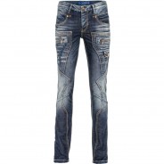Preisvergleich für Hosen: CIPO & BAXX Jeanshose mit Kontrastnähten, Blau, W29/L32