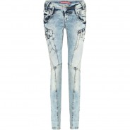 Preisvergleich für Hosen: CIPO & BAXX Röhrenjeans im modischer Waschung Slim Fit, Lightblue, W31/L34