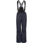Preisvergleich für Hosen: CMP Skihose Salopette Imprägnierung,Latz,Reißverschluss,Reißverschluss-Tasche,integrierte Gamaschen,versiegelte Nähte,verstellbarer Bund Kinder, black blue, 152