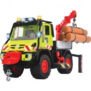 Preisvergleich für Autos: Dickie Toys Forstmaschine Mercedes Benz Unimog, mit Licht und Sound, mehrfarbig