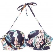 Preisvergleich für Bademode: ESPRIT Bikini-Oberteil, Floral, Recyclingmaterial, für Damen, 402 MEHRFARBIG, 36A