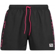 Preisvergleich für Hosen: FILA Herren Badeshorts - SABUGAL, Woven Boxer, Badehose, Logo, uni, Schwarz, L