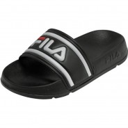 Preisvergleich für Schuhe: FILA Unisex Kinder Badesandalen - Morro Bay Slipper JR, Badeschuhe, Pantoletten, Schwarz, EUR 35