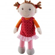 Preisvergleich für Puppen & Zubehör: HABA 305041 Kuschelpuppe Mirka rot-kombi