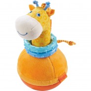 Preisvergleich für Baby & Kleinkind: HABA® Stehauffigur Giraffe, 18 cm, orange/blau