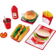 Preisvergleich für Spiele: Hape Spiellebensmittel "Fastfood-Set", 27-tlg.