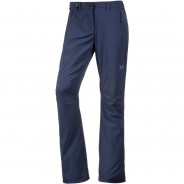 Preisvergleich für Hosen: Jack Wolfskin Wanderhose Activate Light Reißverschluss,Reißverschluss-Tasche,vorgeformtes Knie Damen, midnight blue, 40