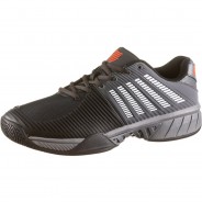 Preisvergleich für Schuhe: K-Swiss Tennisschuhe EXPRESS LIGHT 2 OrthoLite® Herren, jet black-steel gray-spicy orange, 42