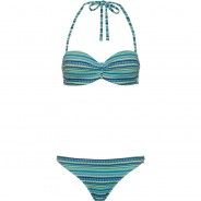 Preisvergleich für Bademode: Lascana Bikini Set Damen, blau bedruckt, 40 / B