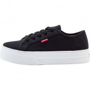 Preisvergleich für Schuhe: Levi's® Damen Sneaker, Tijuana - Turnschuhe, Halbschuhe, Textil, Schwarz, 40 EU