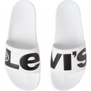 Preisvergleich für Schuhe: Levi's® Herren Badesandalen - JUNE L, Slipper, Badeschuhe, Badelatschen, Weiß, EU 44
