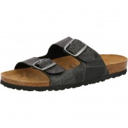 Preisvergleich für Schuhe: Lico Pantolette Bioline Print, schwarz, 45