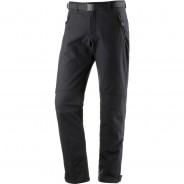 Preisvergleich für Hosen: Maier Sports Softshellhose Tech Gürtel,Kantenschutz,Reißverschluss,Reißverschluss-Tasche,vorgeformtes Knie Herren, black, 46