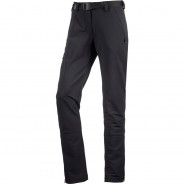Preisvergleich für Hosen: Maier Sports Trekkinghose Lana Slim Beintasche,Gürtel,Reißverschluss,Reißverschluss-Tasche,Taschen Damen, black, 24 / kurz