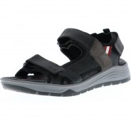 Preisvergleich für Schuhe: M&G JACALU Herren Trekkingsandalen herausnehmbare Innensohle schwarz, Schwarz, 43