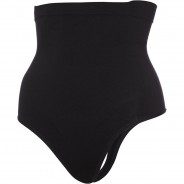 Preisvergleich für Hosen: Miss Perfect Hoher Miederstring, Schwarz (BK), 2XL (46)